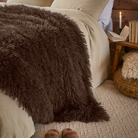 rowan chocolate throw image
