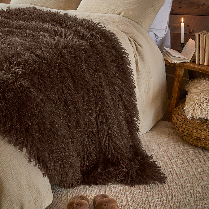 rowan chocolate throw image