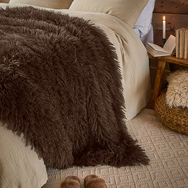 rowan chocolate throw image