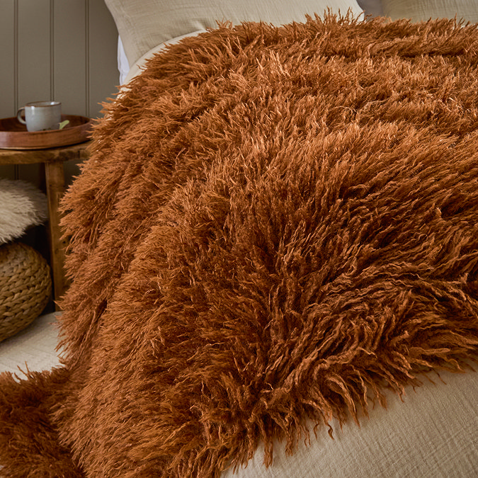 rowan ginger throw image