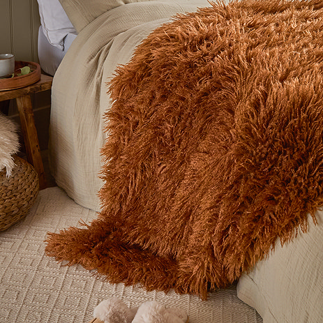 rowan ginger throw image