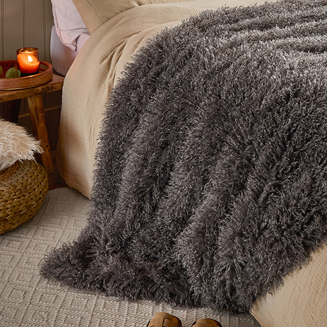 rowan grey throw image