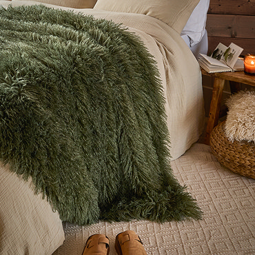 rowan khaki throw image