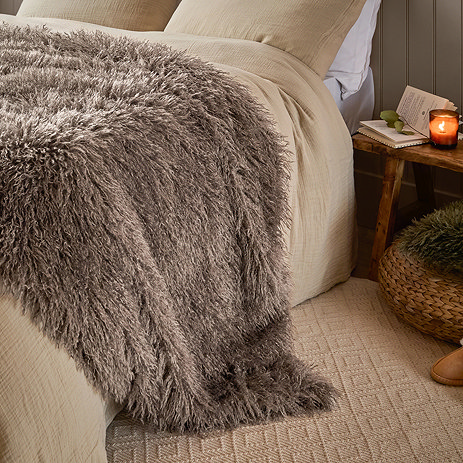 Rowan Taupe Throw image