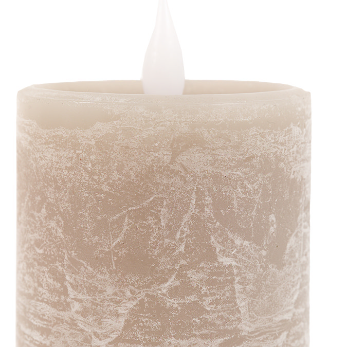 LED 1 Wick Pillar Candle Set of 3