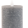 Rustic LED 1 Wick Pillar Candle set of 3