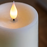 Rustic ivory candles set of 3
