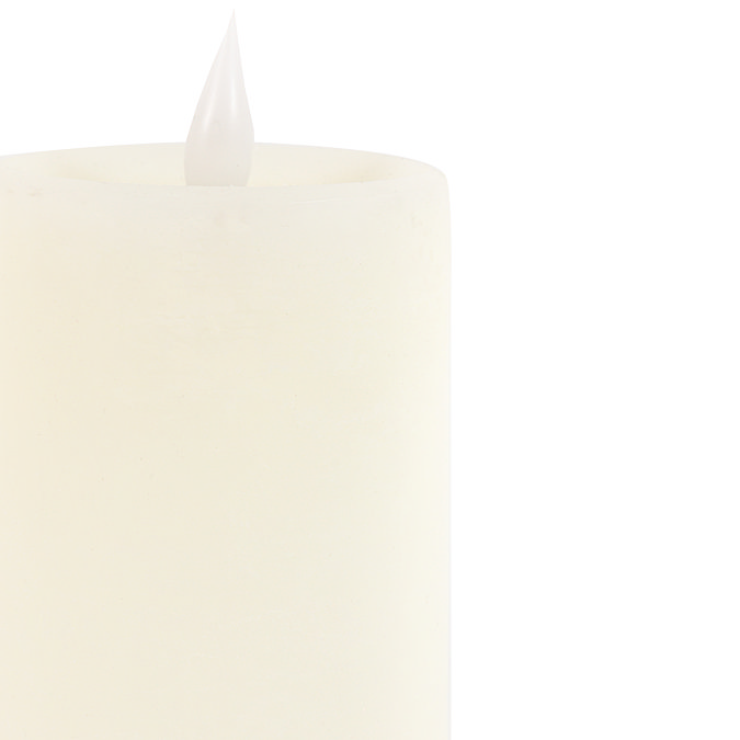 Rustic ivory candles set of 3