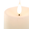 Rustic ivory candles set of 3