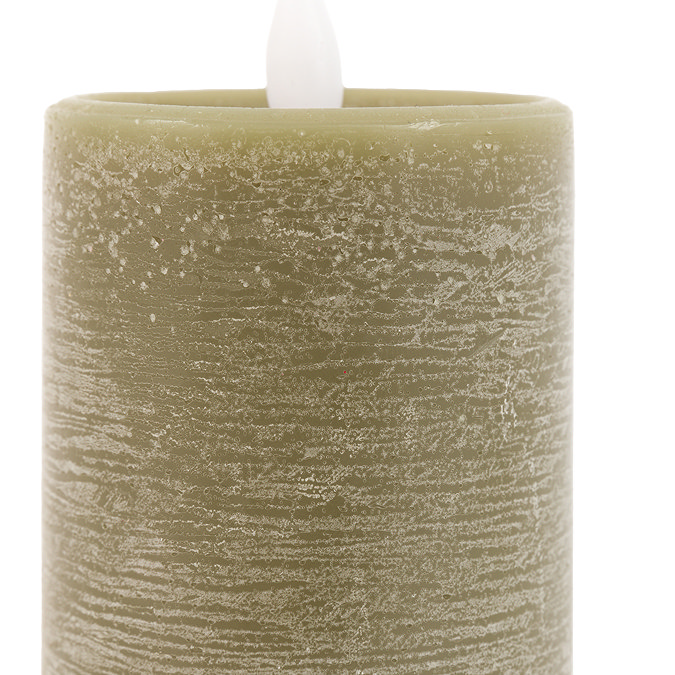 Rustic LED 1 wick pillar candles