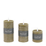 Rustic LED 1 wick pillar candles