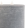 Rustic LED 3 Wick Candle in Grey