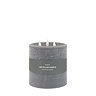 Rustic LED 3 Wick Candle in Grey