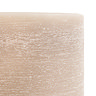 Rustic LED 3 wick candle warm grey