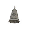 Rustic metal bell with snowflake design