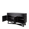cut out image of black sideboard with 3 doors and 2 drawers