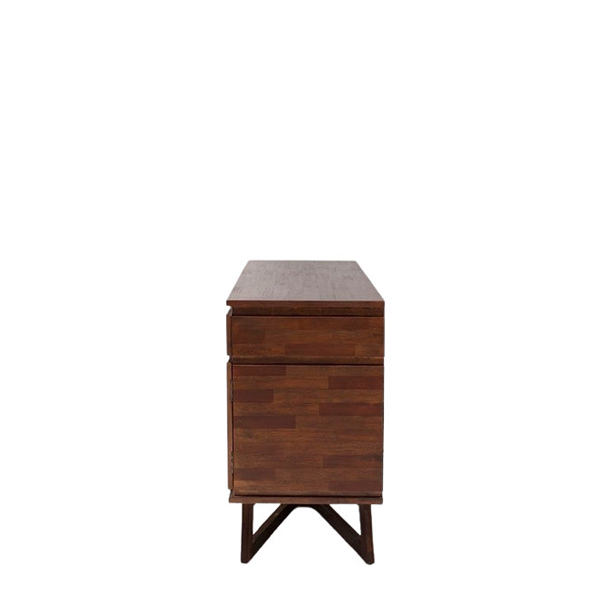 side on image cut out of brown sideboard