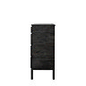 side on cut out image of black four drawer chest