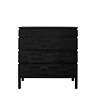 front on cut out of black 4 drawer chest with bohemian inlay on top drawer