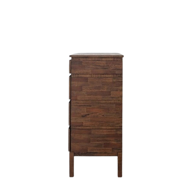 side on cut out image of warm brown chest of drawers