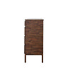 side on cut out image of warm brown chest of drawers