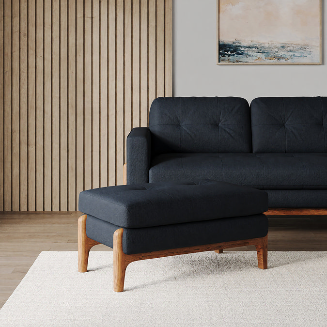 Samlesbury Varenna Footstool - Midnight