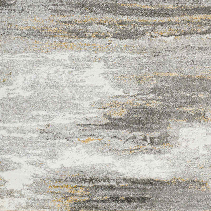 close up image on pattern and colour of grey abstract rug