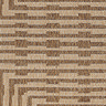close up on jute effect rug with abstract pattern