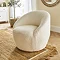 Santorini Boucle Accent Chair - White main image