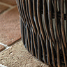 Sara set of 2 linen lined baskets