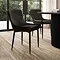 Savoy Faux Leather Dining Chair Set - Black main image