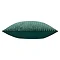 side on image of teal green cushion, cut out on white background