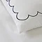 Scallop Border Embroidery Duvet Cover Set - Navy carousel image