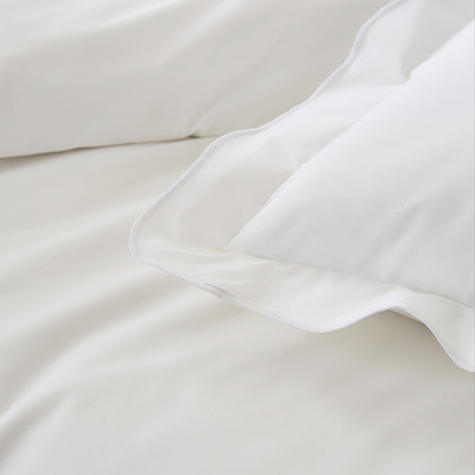 Scallop Edge Duvet Cover Set - White carousel image