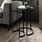 Seattle Smoked Glass Side Tables - Black main image