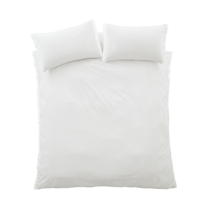 Seersucker woven stripe bedding in grey product image 6