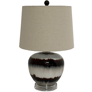 Sepia Shadow Squat Table lamp in brown image