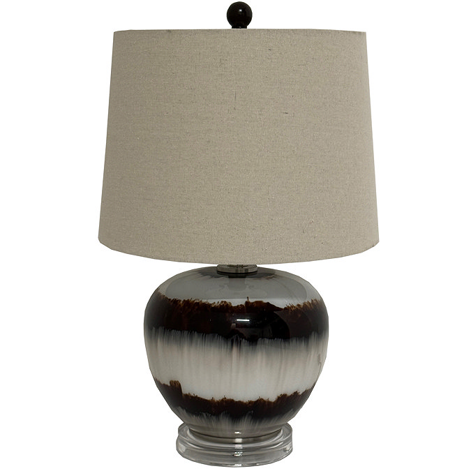 Sepia Shadow Squat Table lamp in brown image