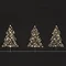 set of three tree-shaped lights with stakes, for indoor or outdoor use