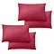 set of 4 hot pink pillowcases, image cut out on white background