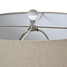 Shadows Table Lamp with linen shade close up image