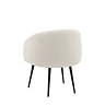 cut out image taken from back of faux sheepskin tub accent chair
