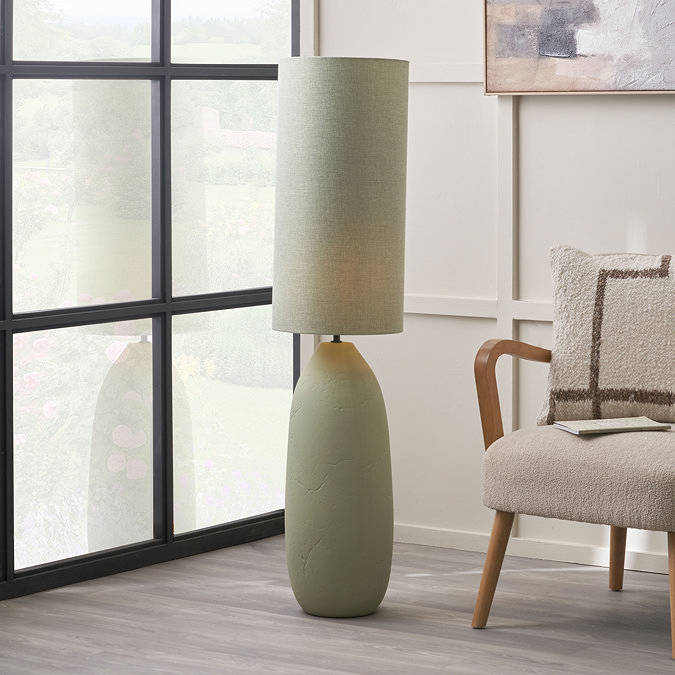 Shiloh Vintage Texture ceramic floor lamp