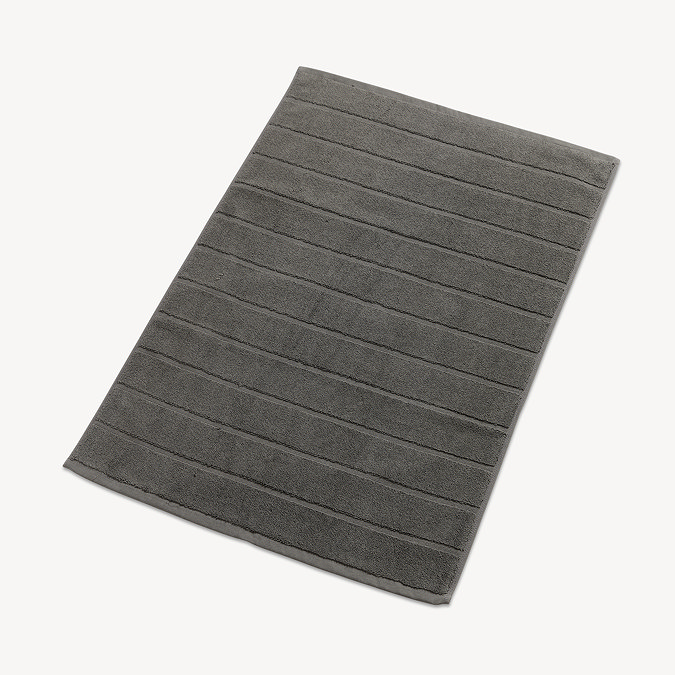 signum ash grey bath mat