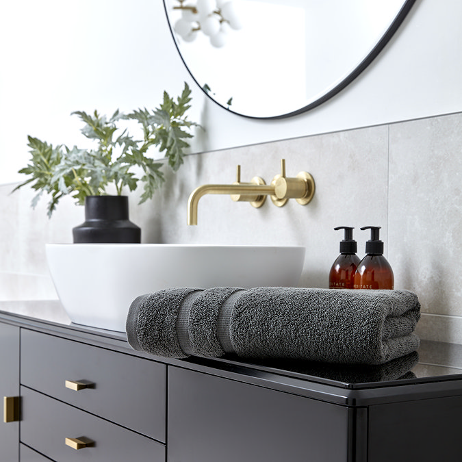 Signum ash grey towels