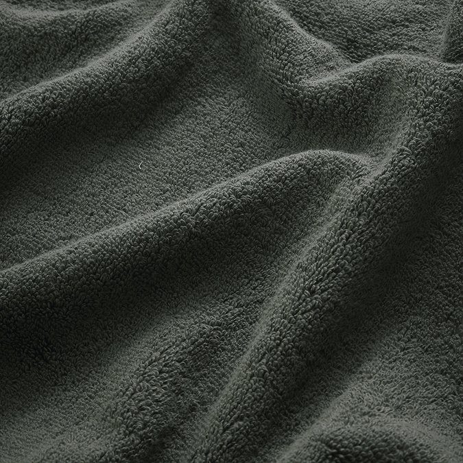 close up on texture and colour of ash grey towel
