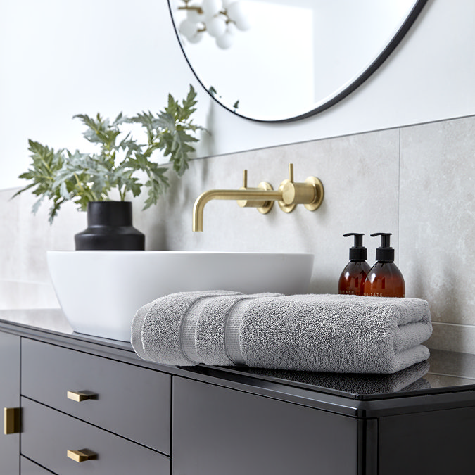 signum towel dove grey images