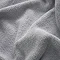 close up on texture of light grey towel