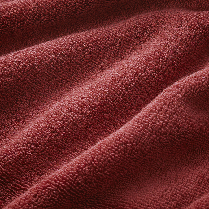 close up on texture and colour of rouge towel