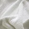 close up on colour and texture of white towel